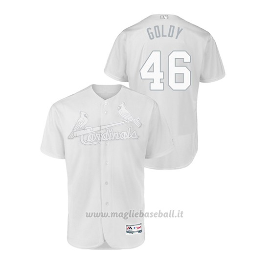 Maglia Baseball Uomo St. Louis Cardinals Paul Goldschmidt 2019 Players Weekend Autentico Bianco